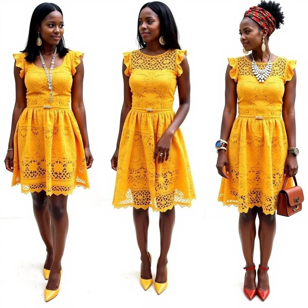 Accessorizing your African lace dress