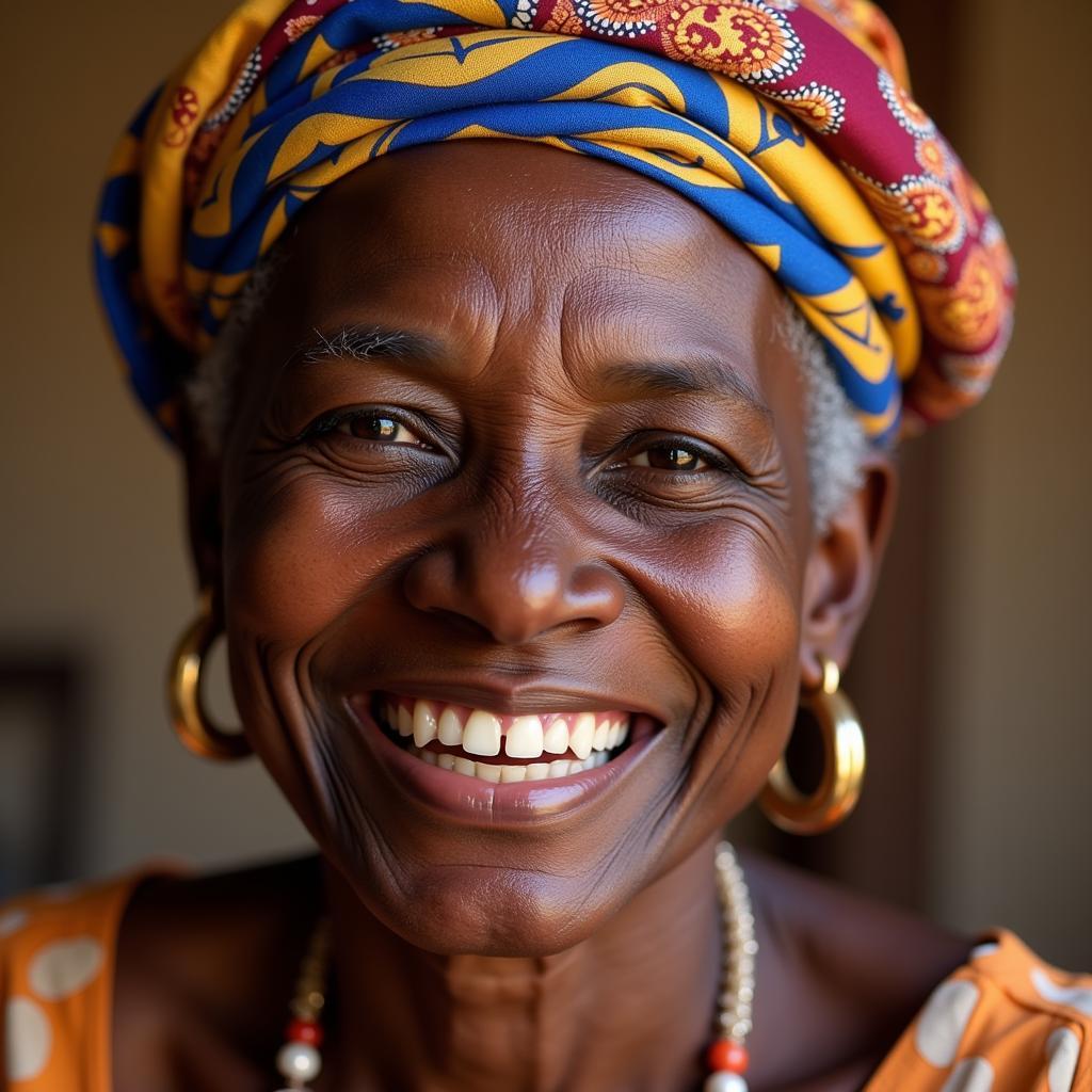 Smiling African Lady