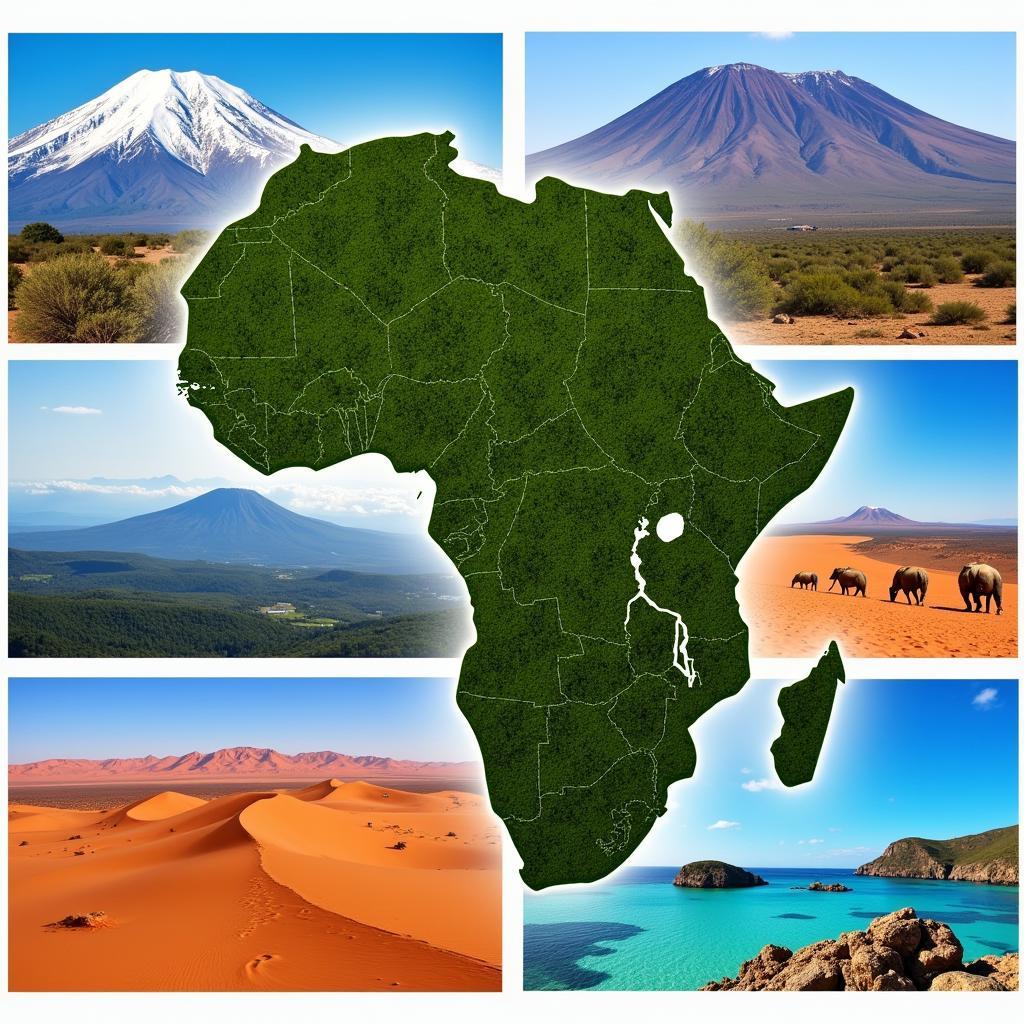 Diverse landscapes of Africa