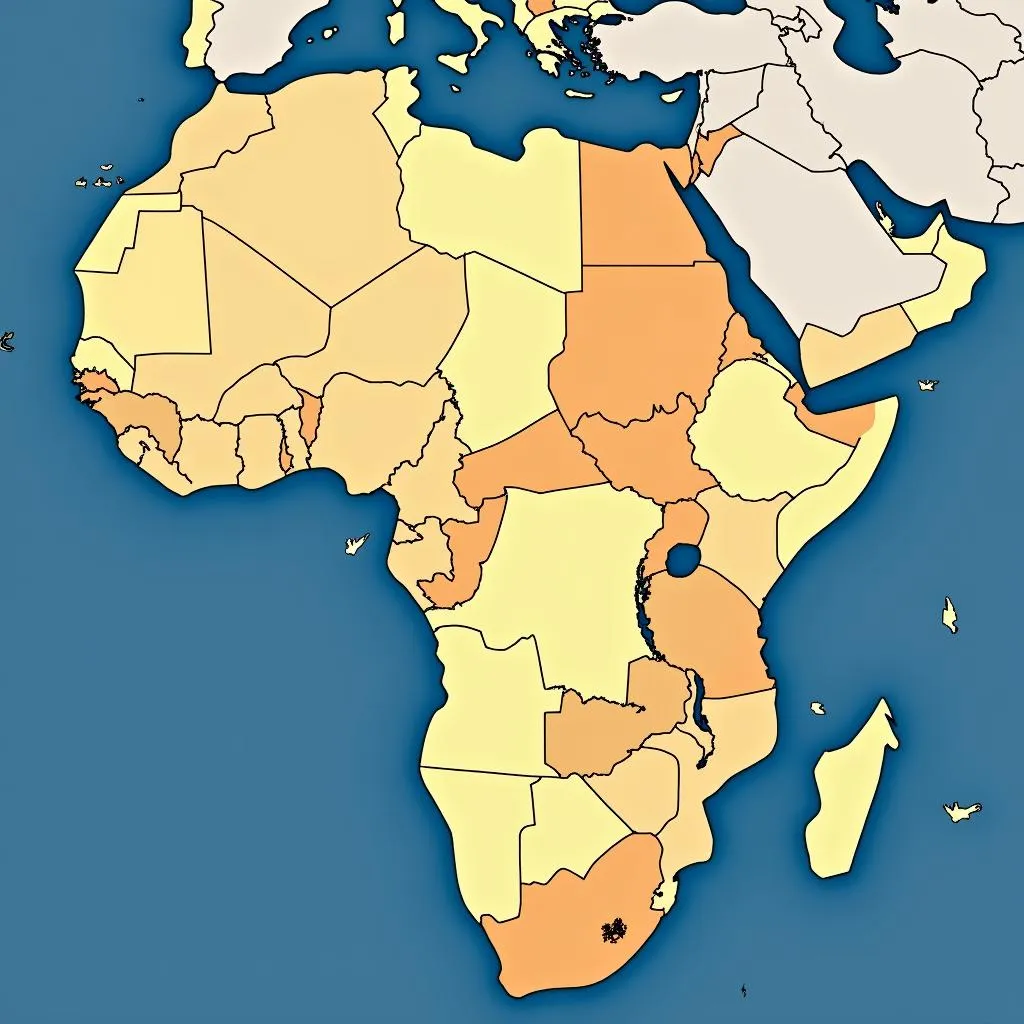 Map of African language families