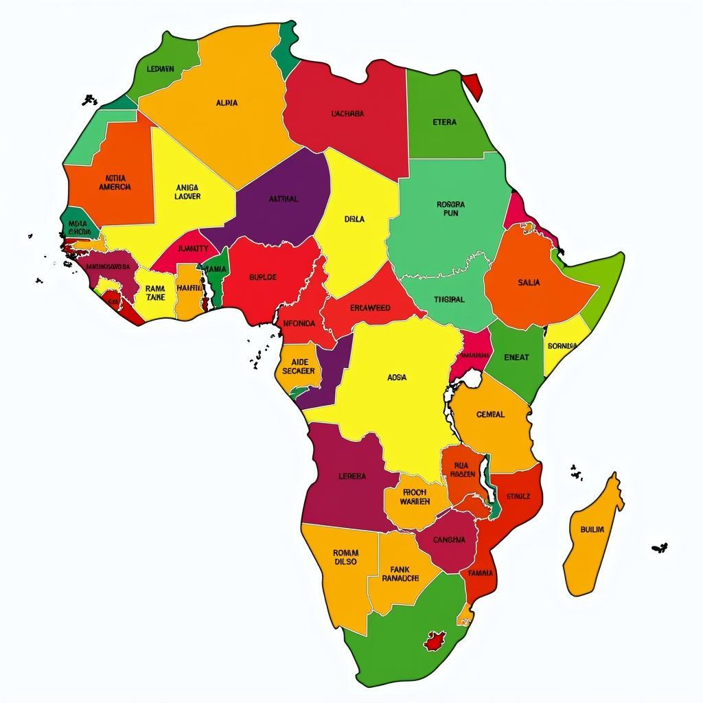 Map of African Language Families