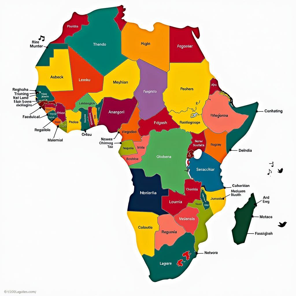 Map of African Languages