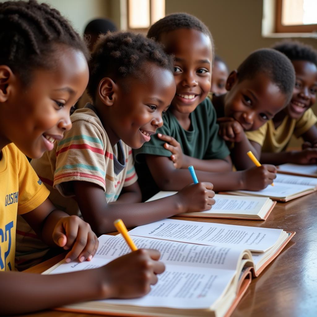 Children Learning an African Language