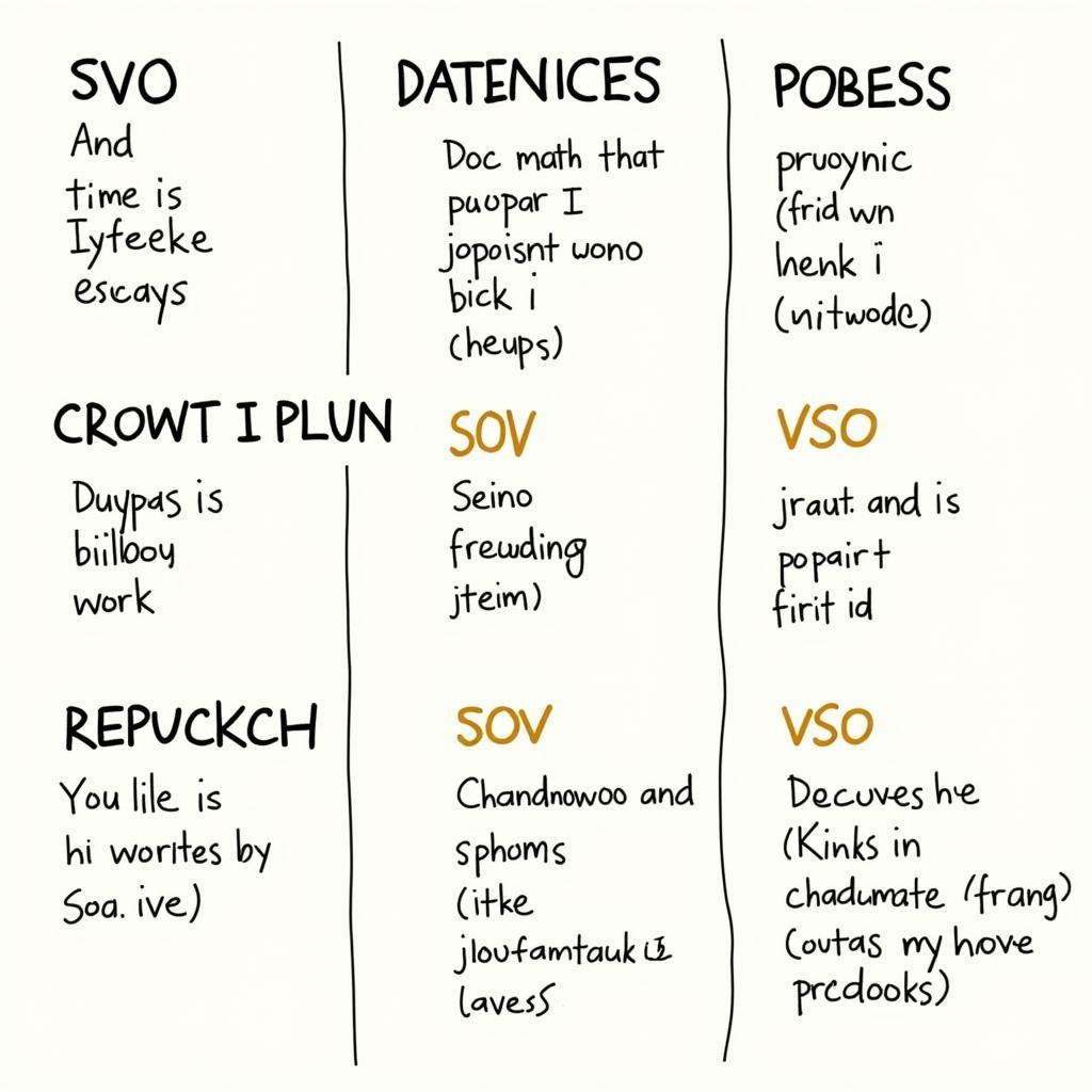 African Language Sentence Structure Examples