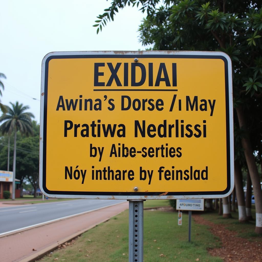 Multilingual Sign in an African City