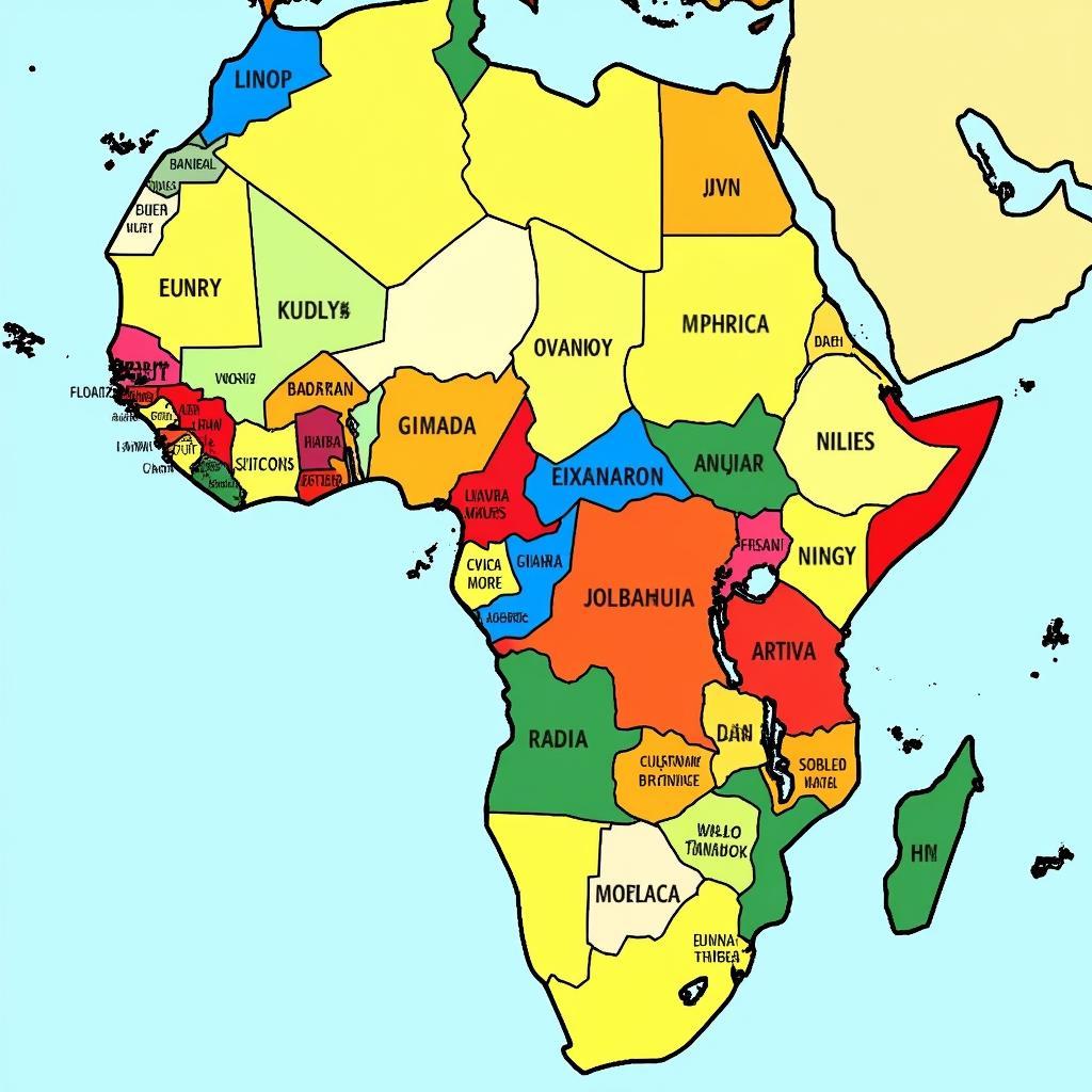 Map of African Languages