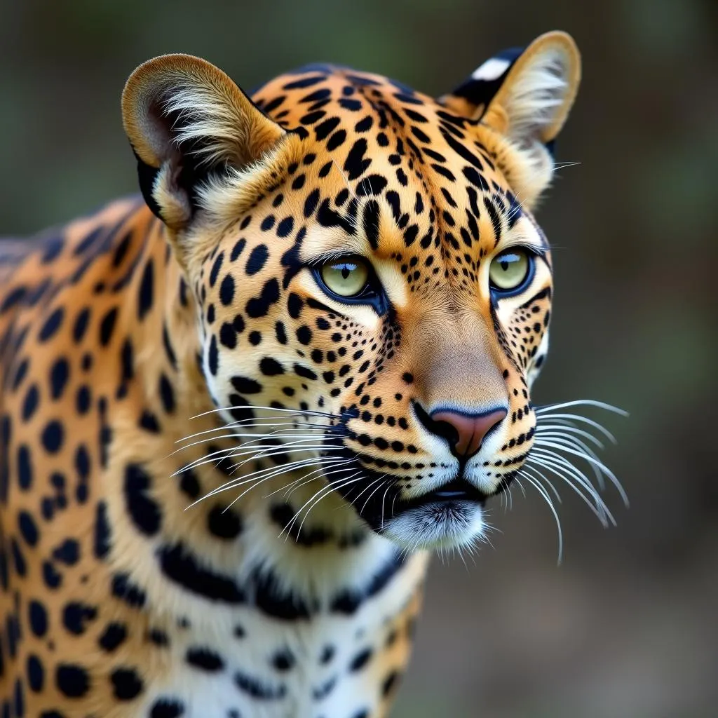 The African Leopard, a Master of Stealth and Agility