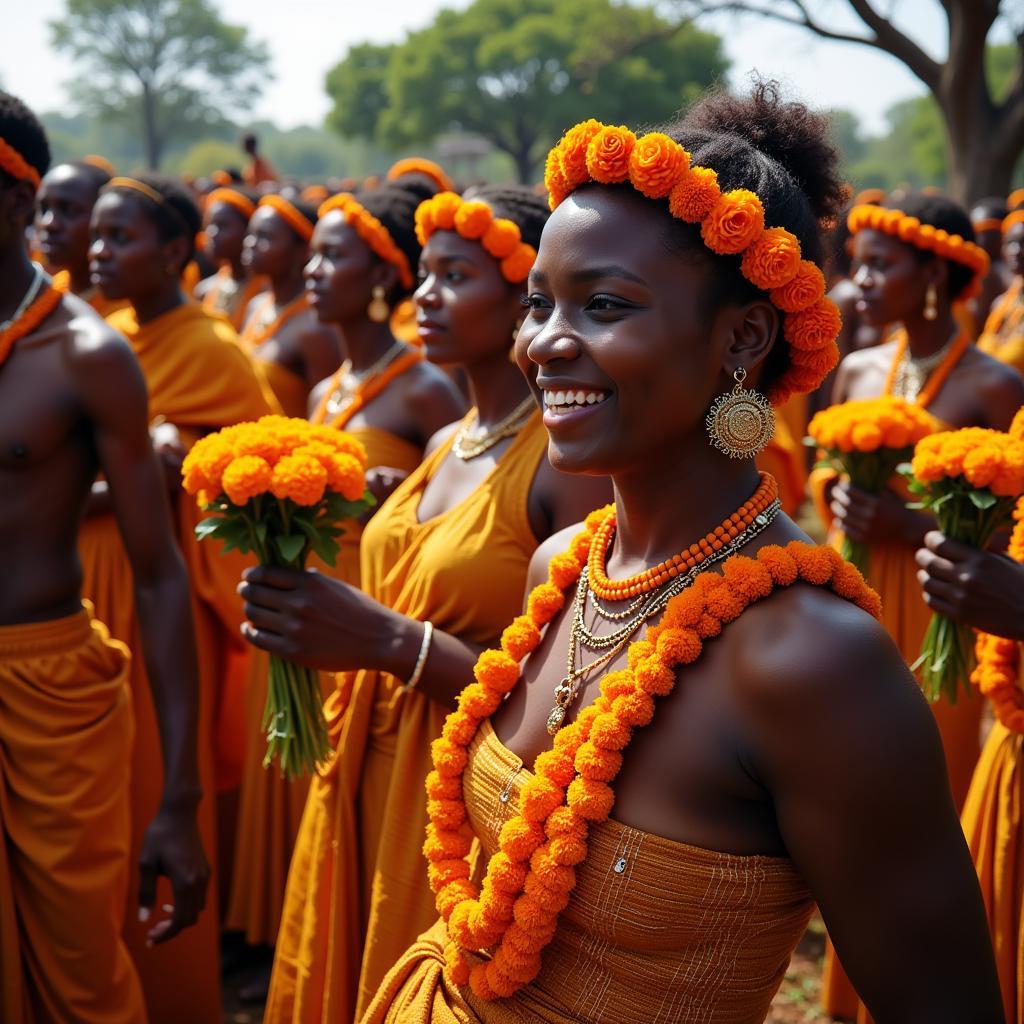 African Marigold Ceremony