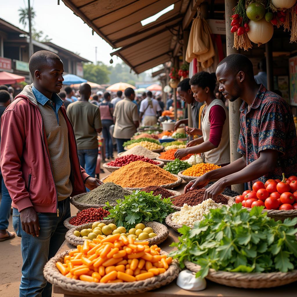 Vibrant African Market