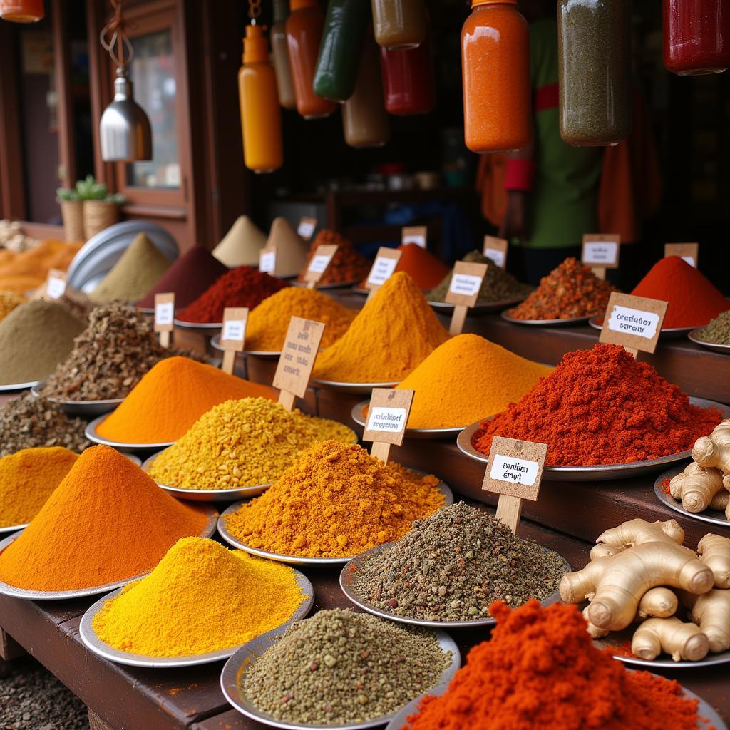 Spices in an African Market