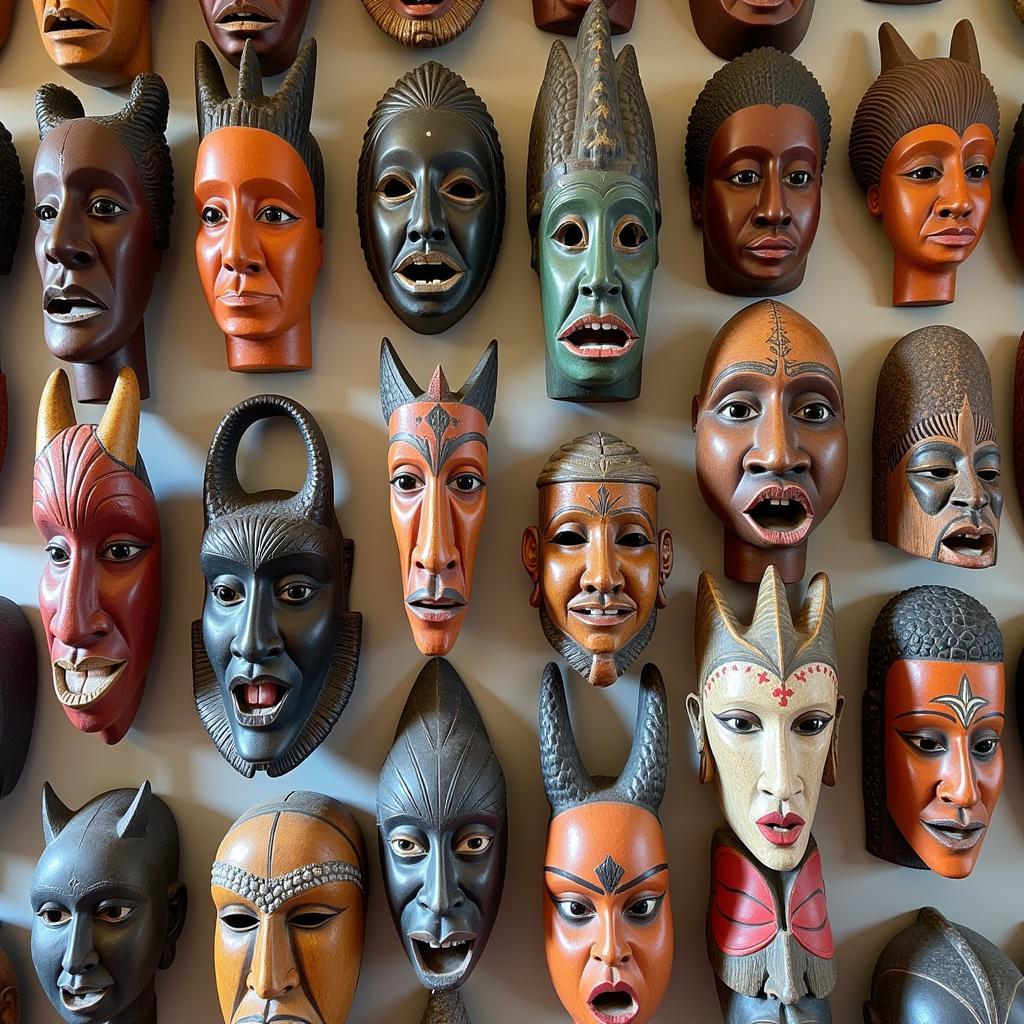 Framed African Masks