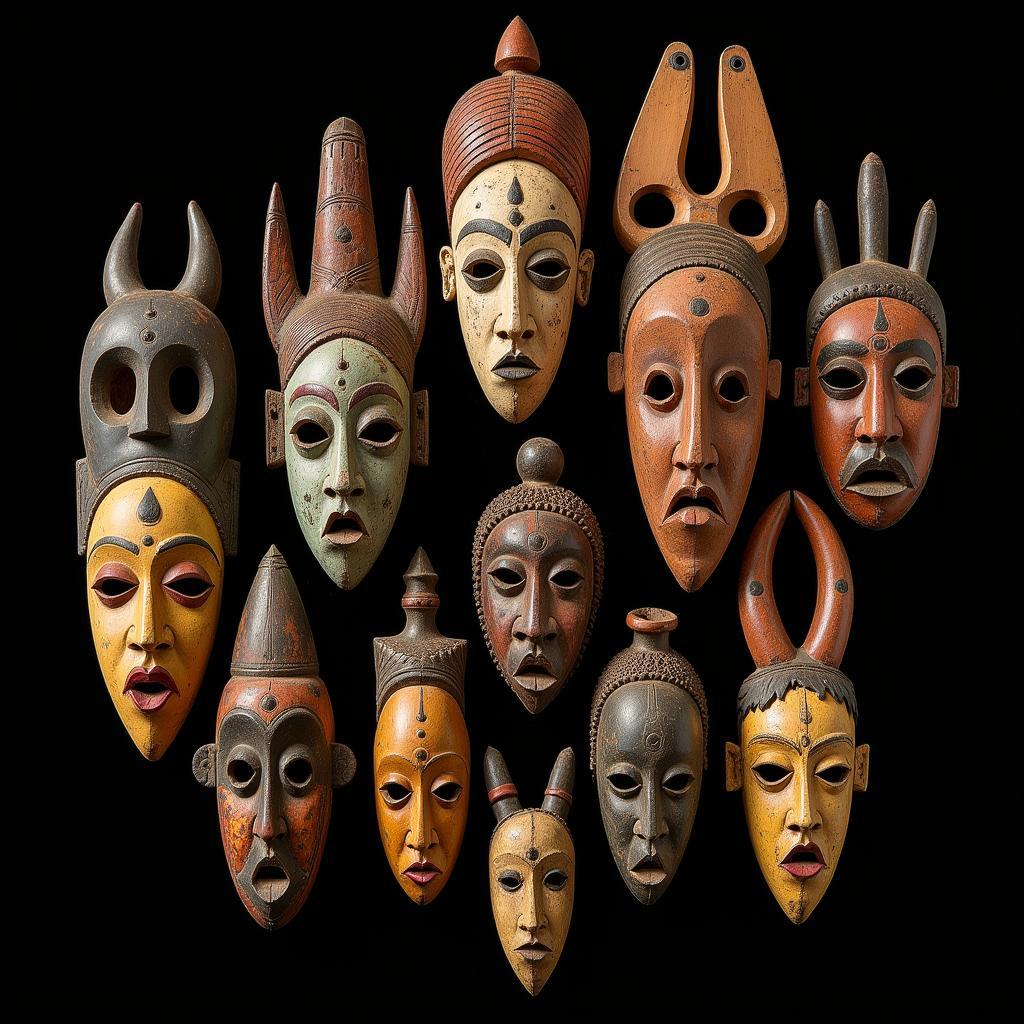 African Masks on Display