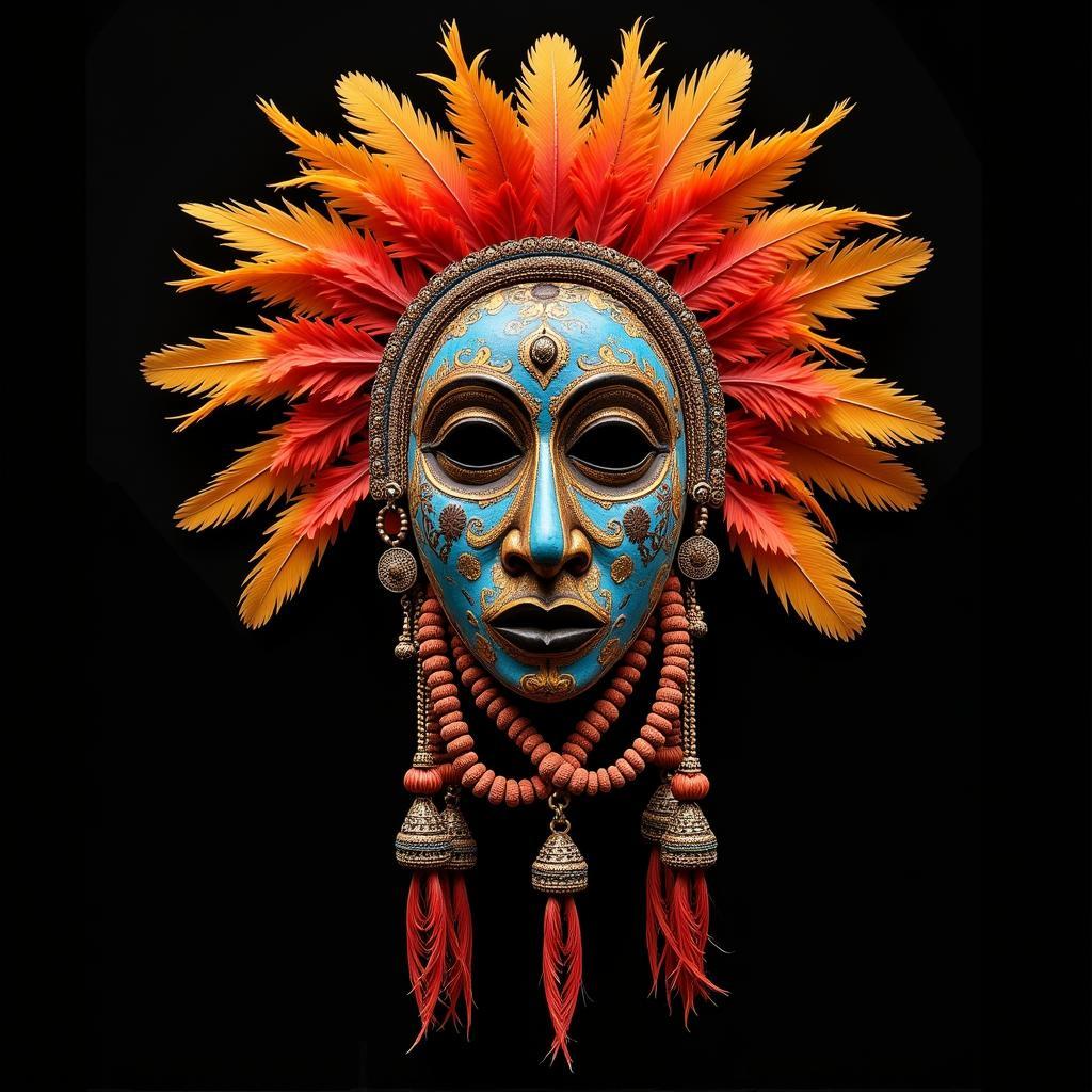 African Mask Used in Fertility Rituals