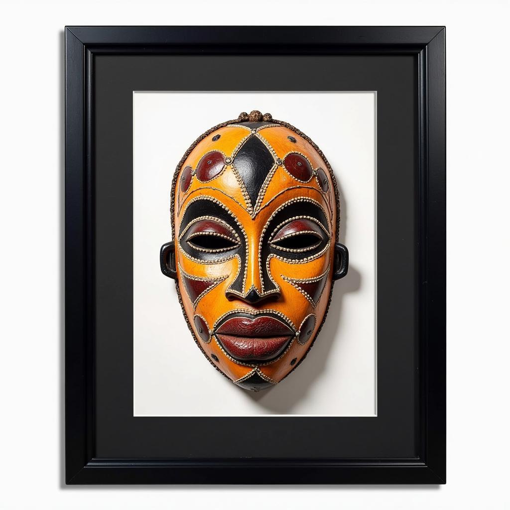 African Mask Framed Artwork