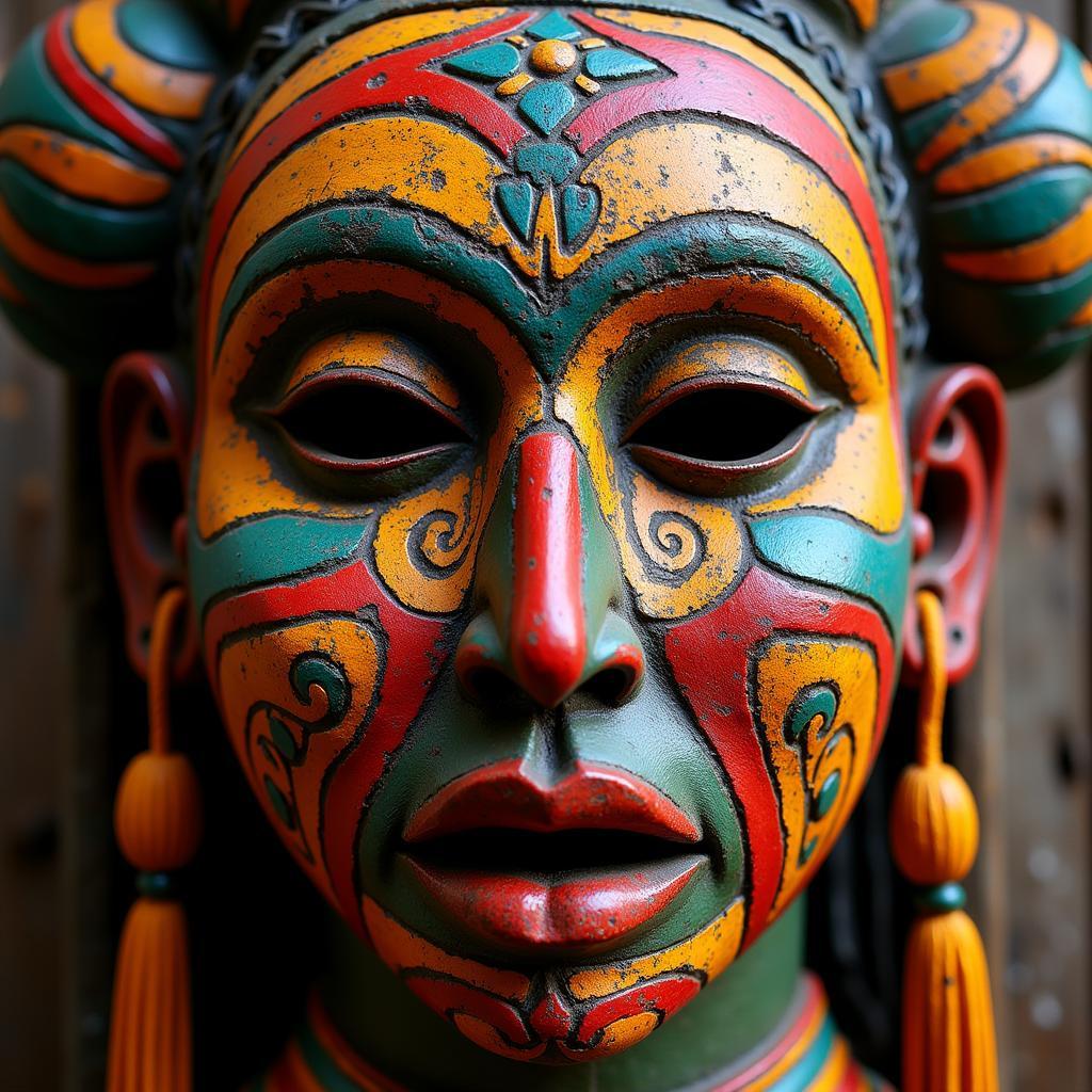 African Mask PNG Tribal Art