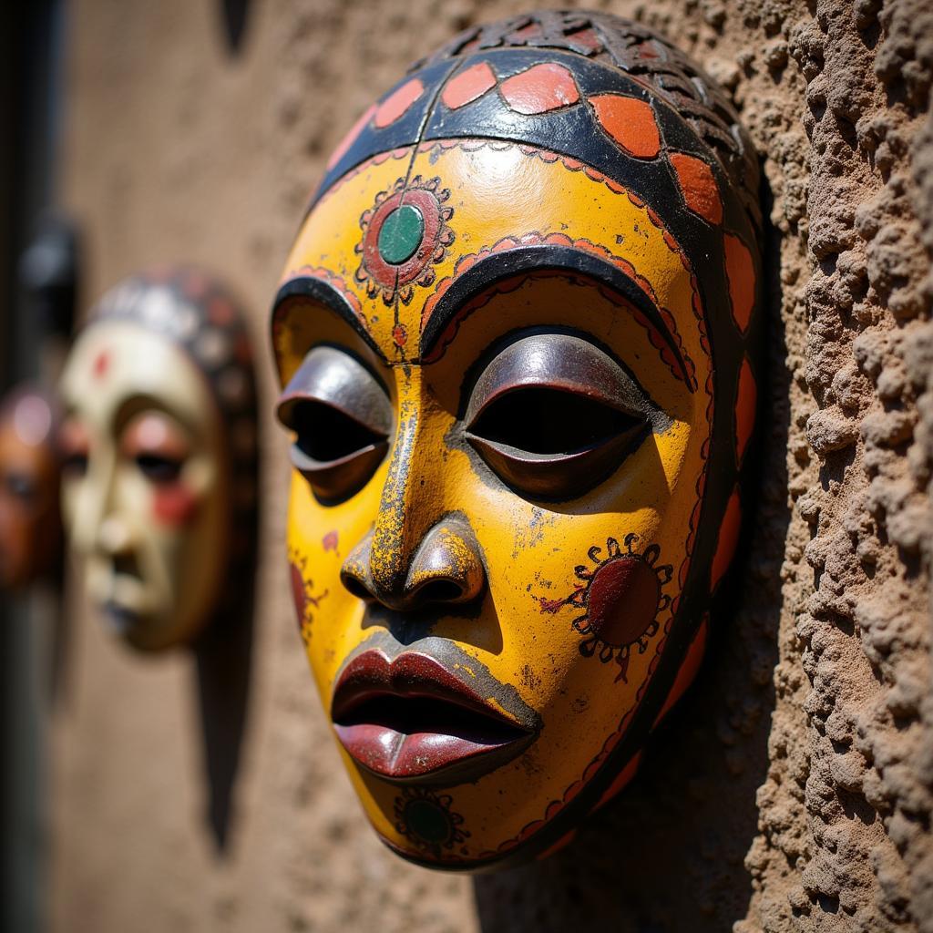 African Mask Wall Decor