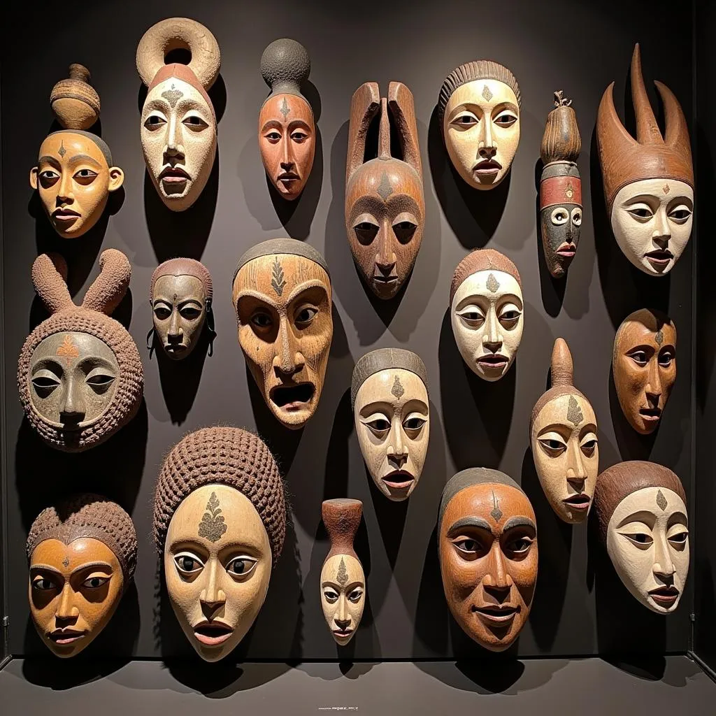 African Masks on Display in London