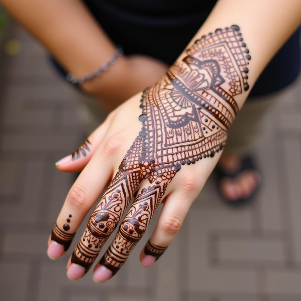 African Mehndi Designs on Hand