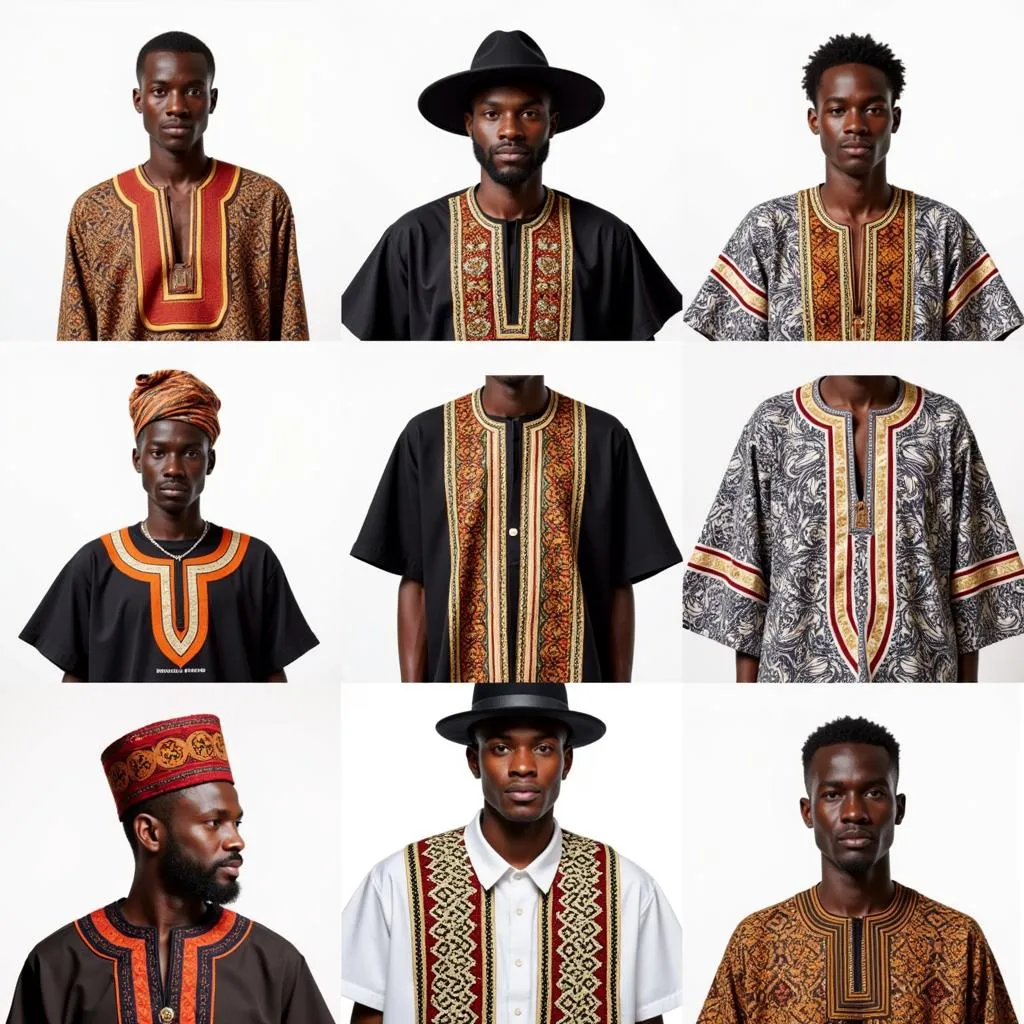 African Men's Clothing Brands Utilizing Dashiki in Traditional and Modern Designs