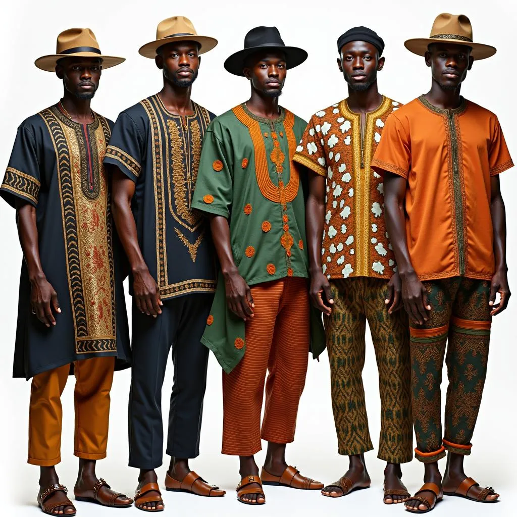 Diverse African Mens Clothing Styles