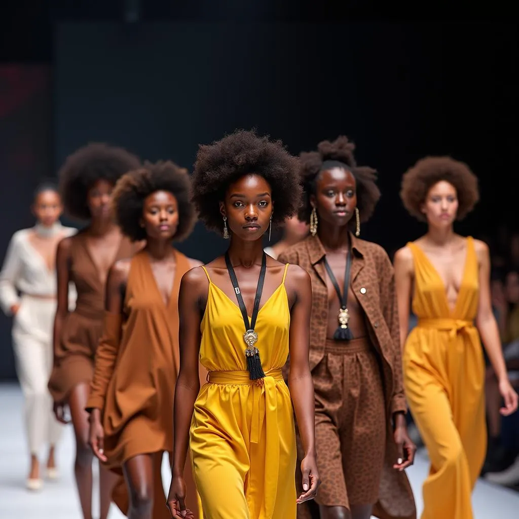 African Models Embracing Diversity on the Runway