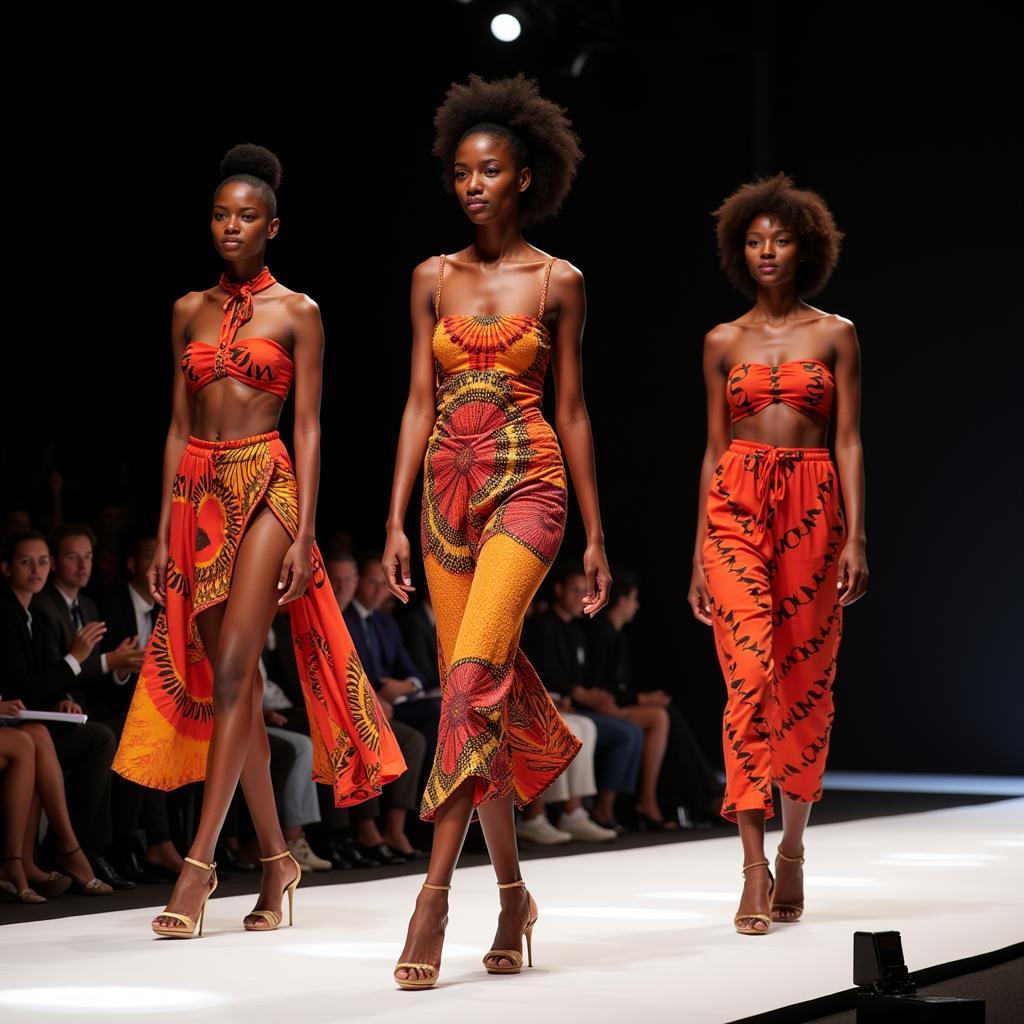 African Models on Runway