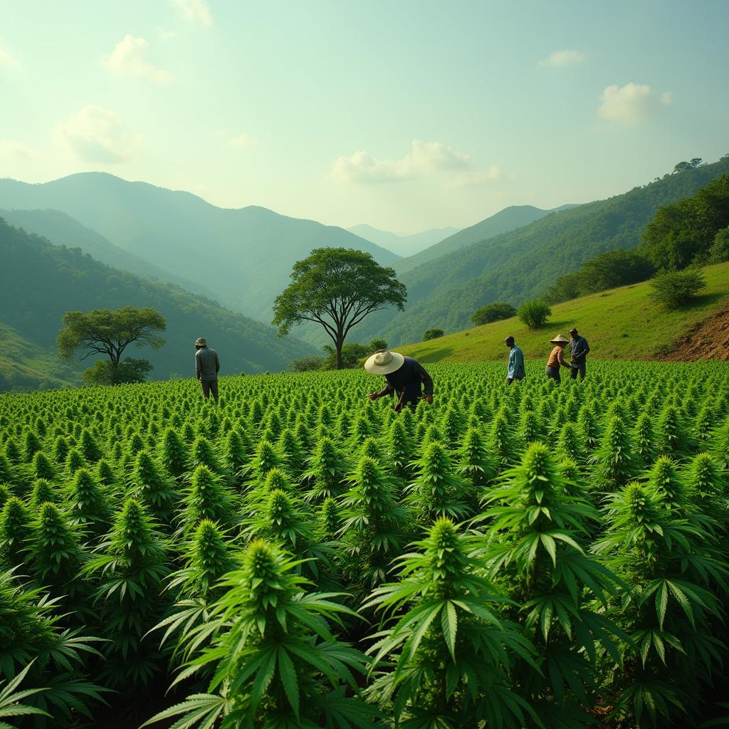 Cannabis Farm Depicted in African Movie