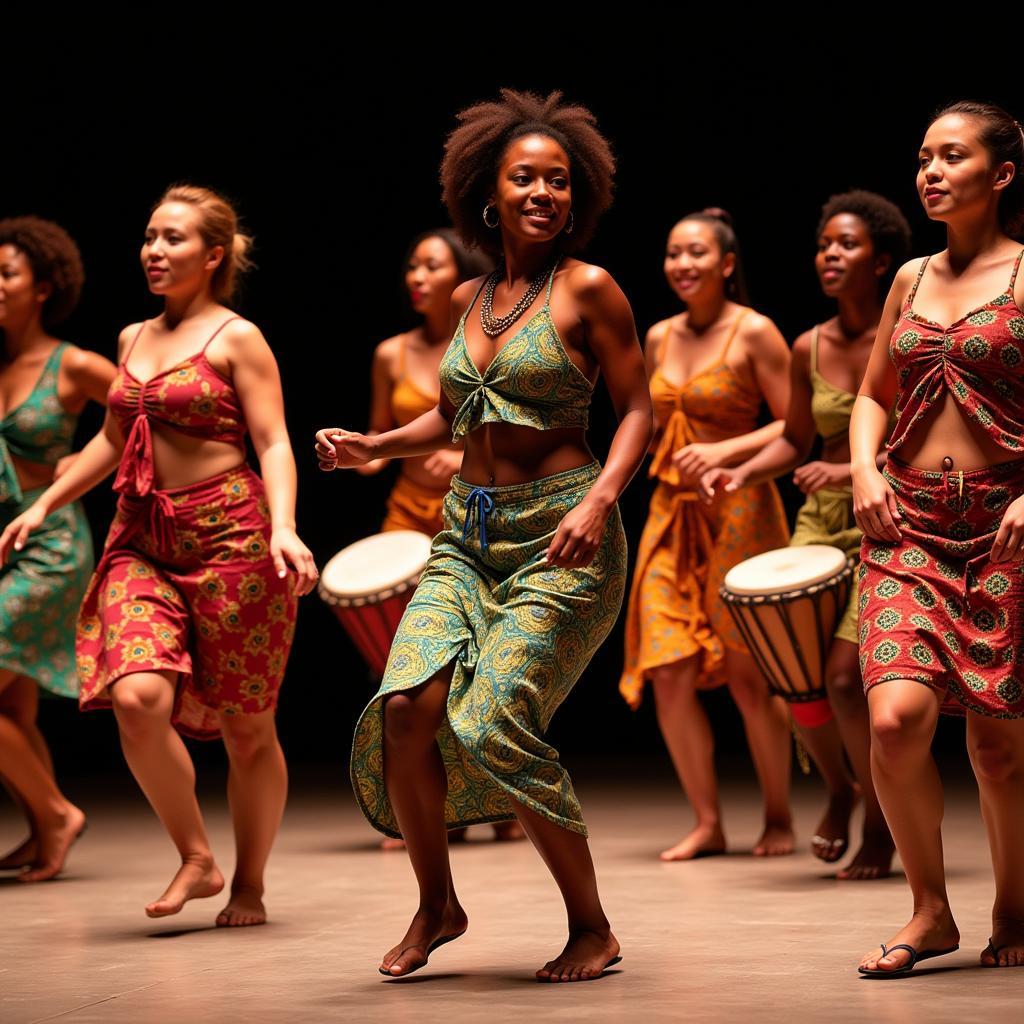 Traditional African music and dance performance