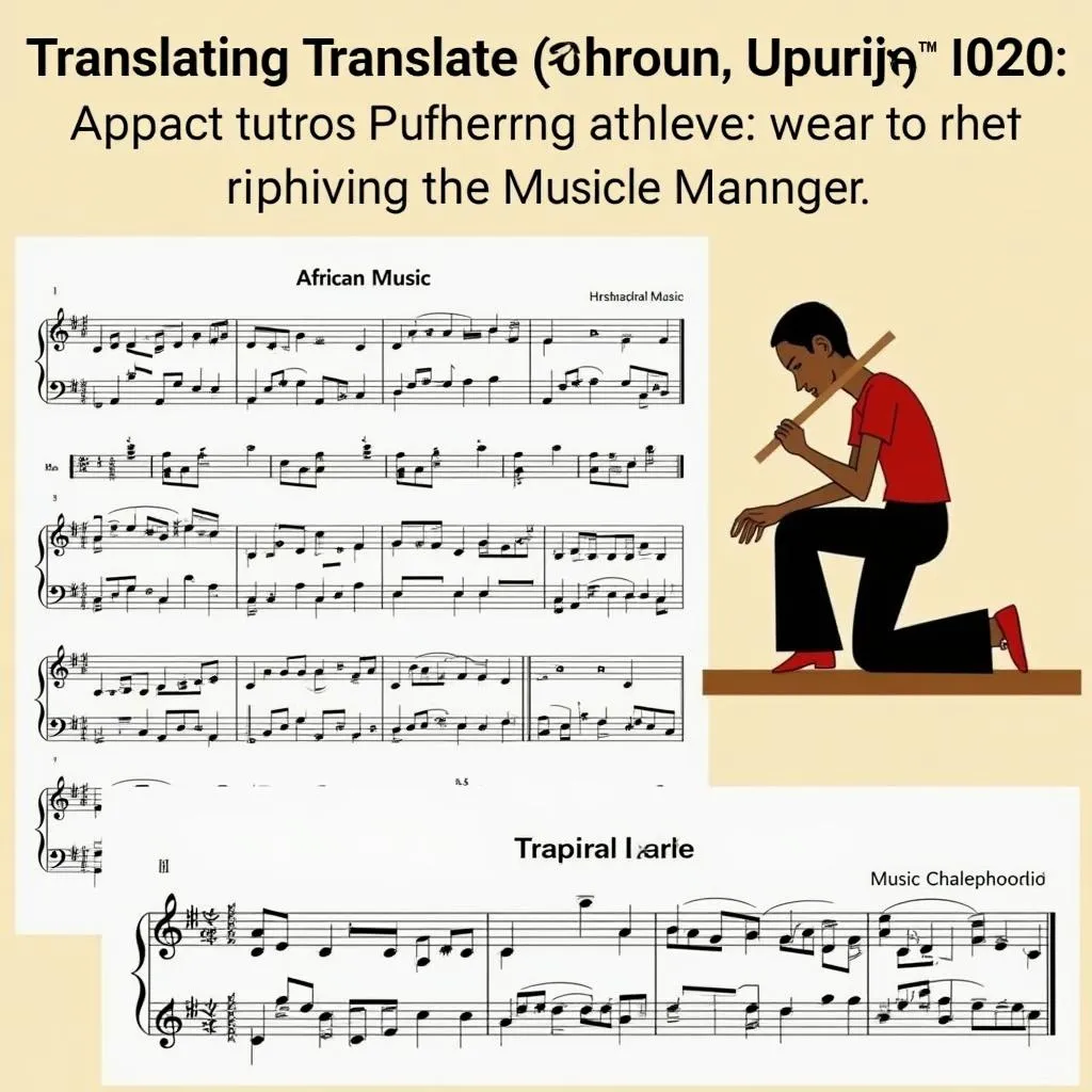 Example of African music translation into Korean