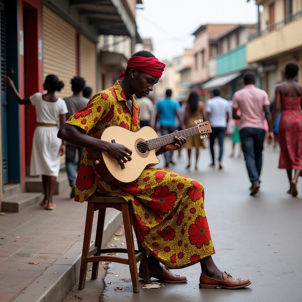 Street Musician with Kora