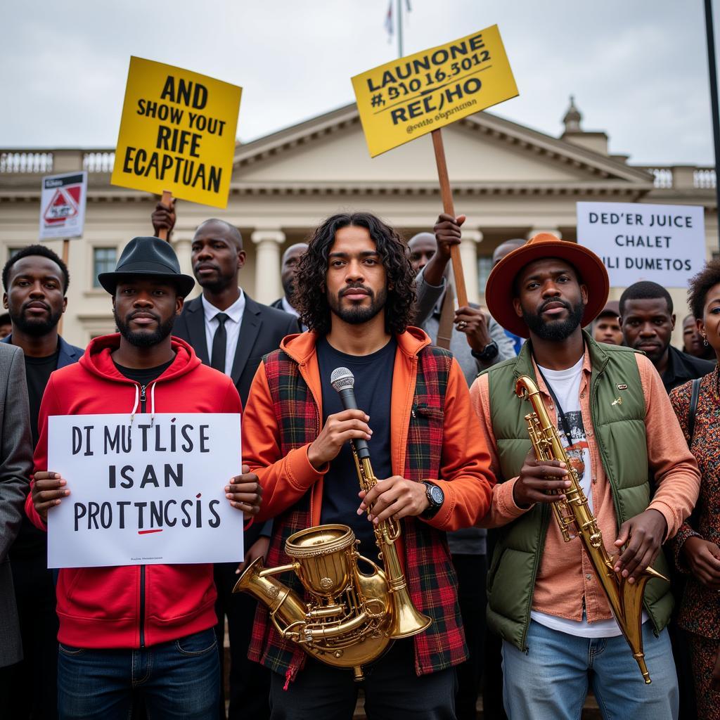 African Musicians Protesting