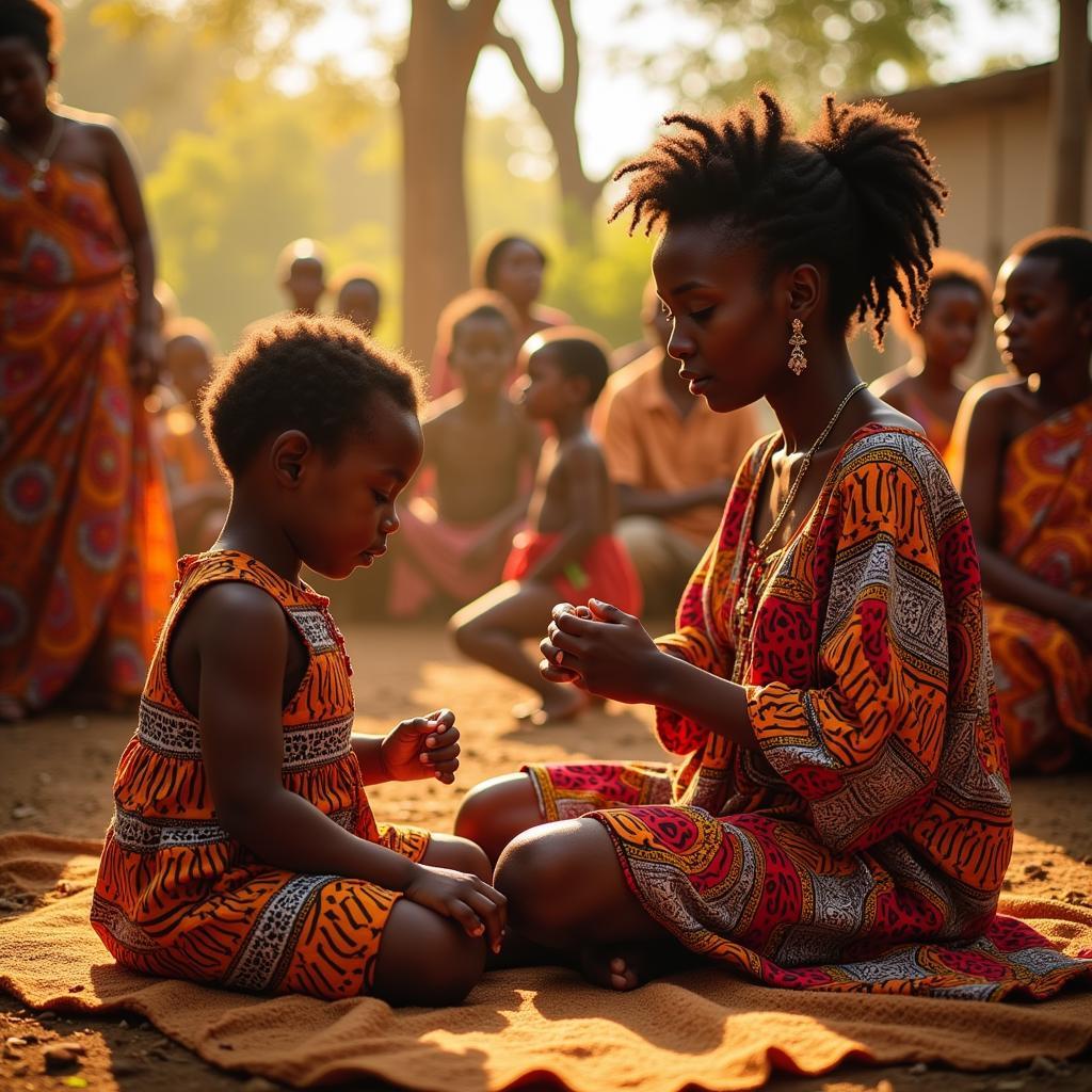 african baby naming ceremony