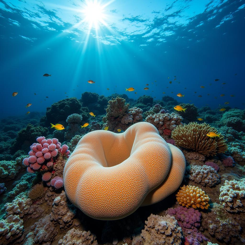 African Net Sponge in its Natural Habitat