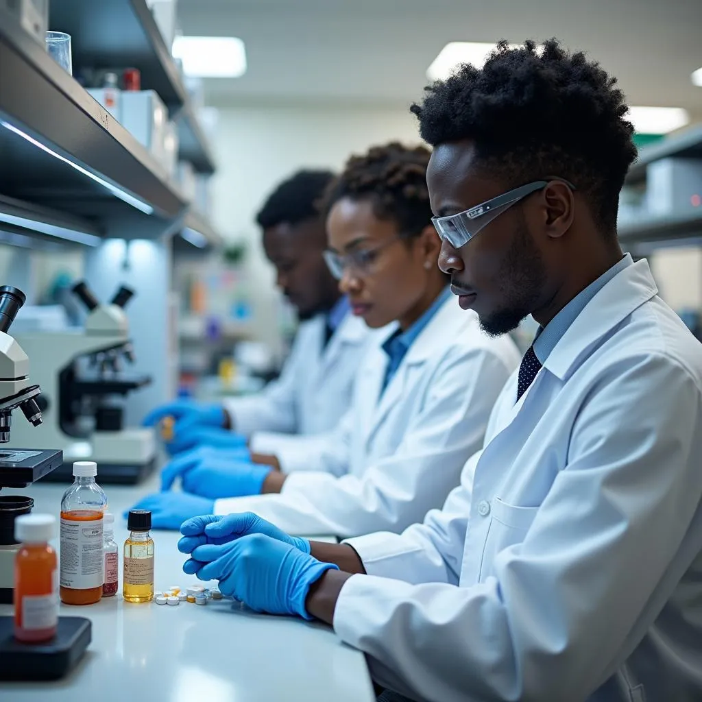 African Pharmaceutical Research in a Lab