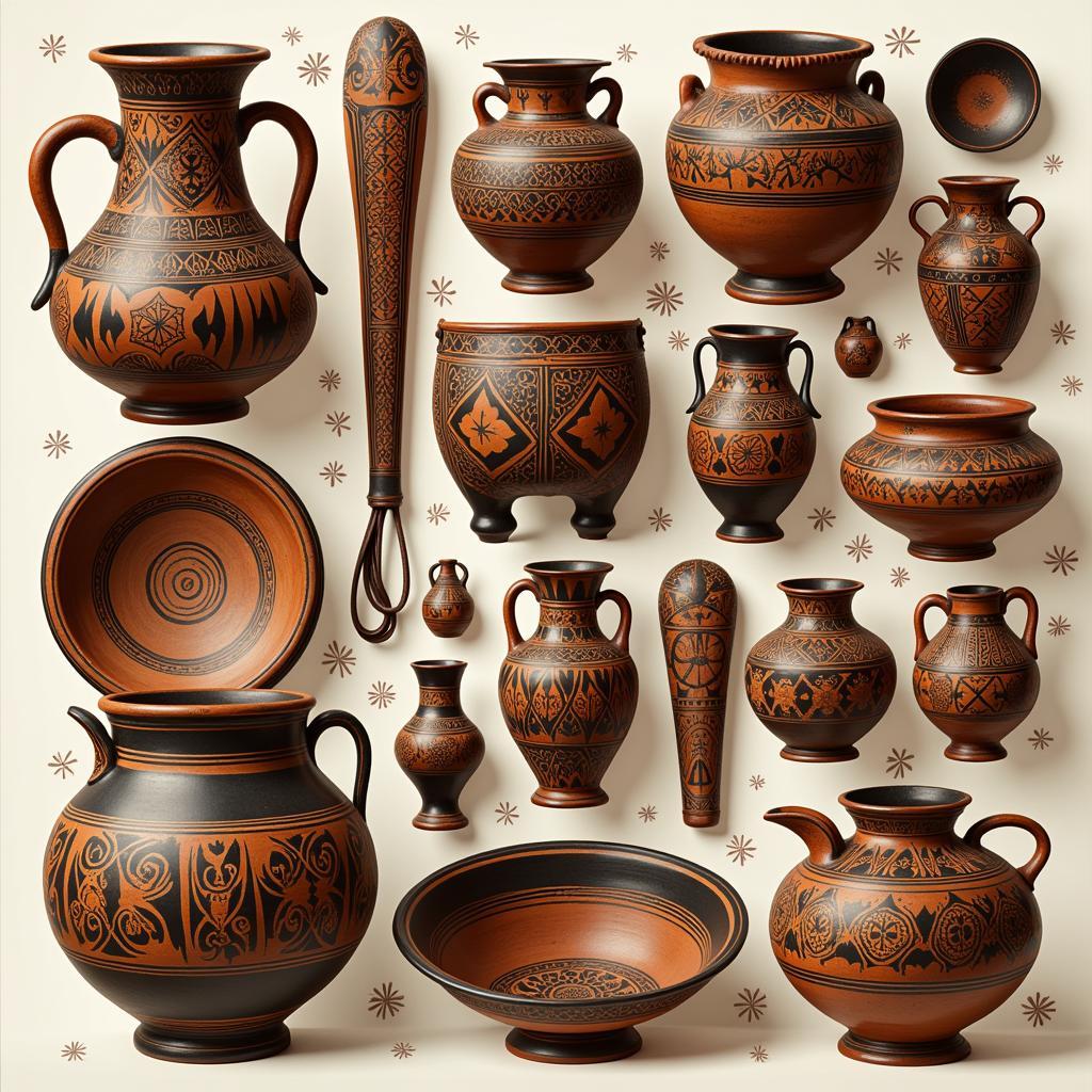 Symbolic African Pottery Designs