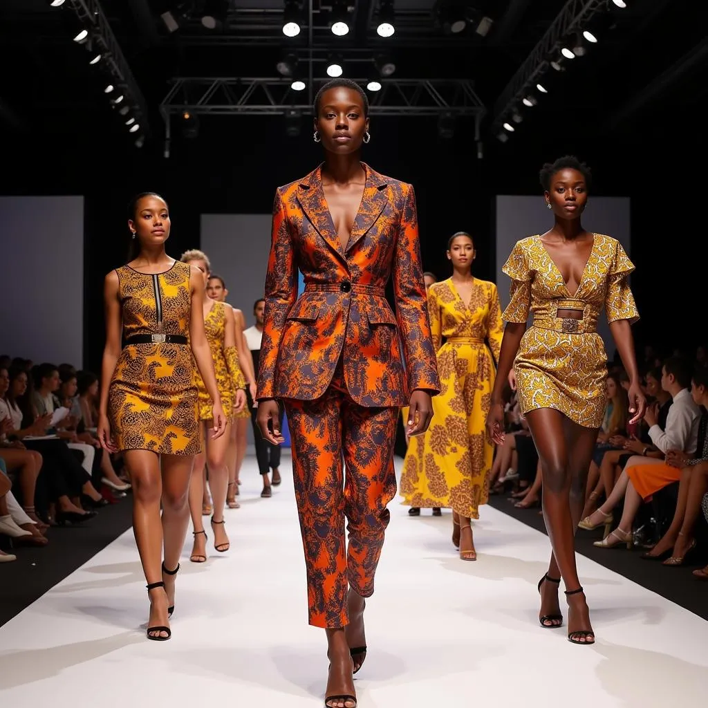 Modern African Print Fashion Show