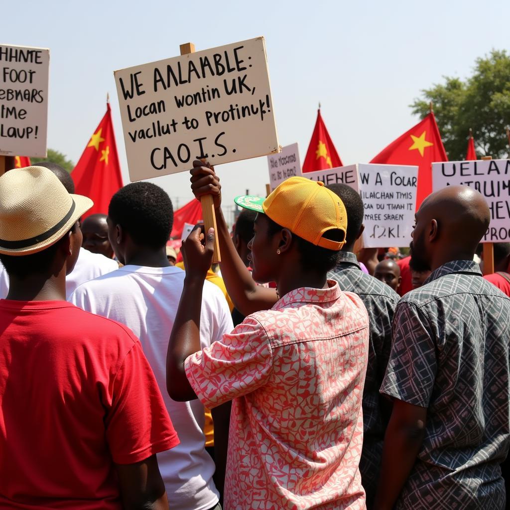 Protests against Chinese investment in Africa