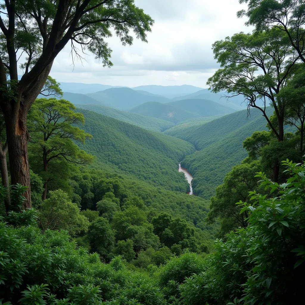 African rainforest biodiversity - A vibrant tapestry of life in the Congo Basin.