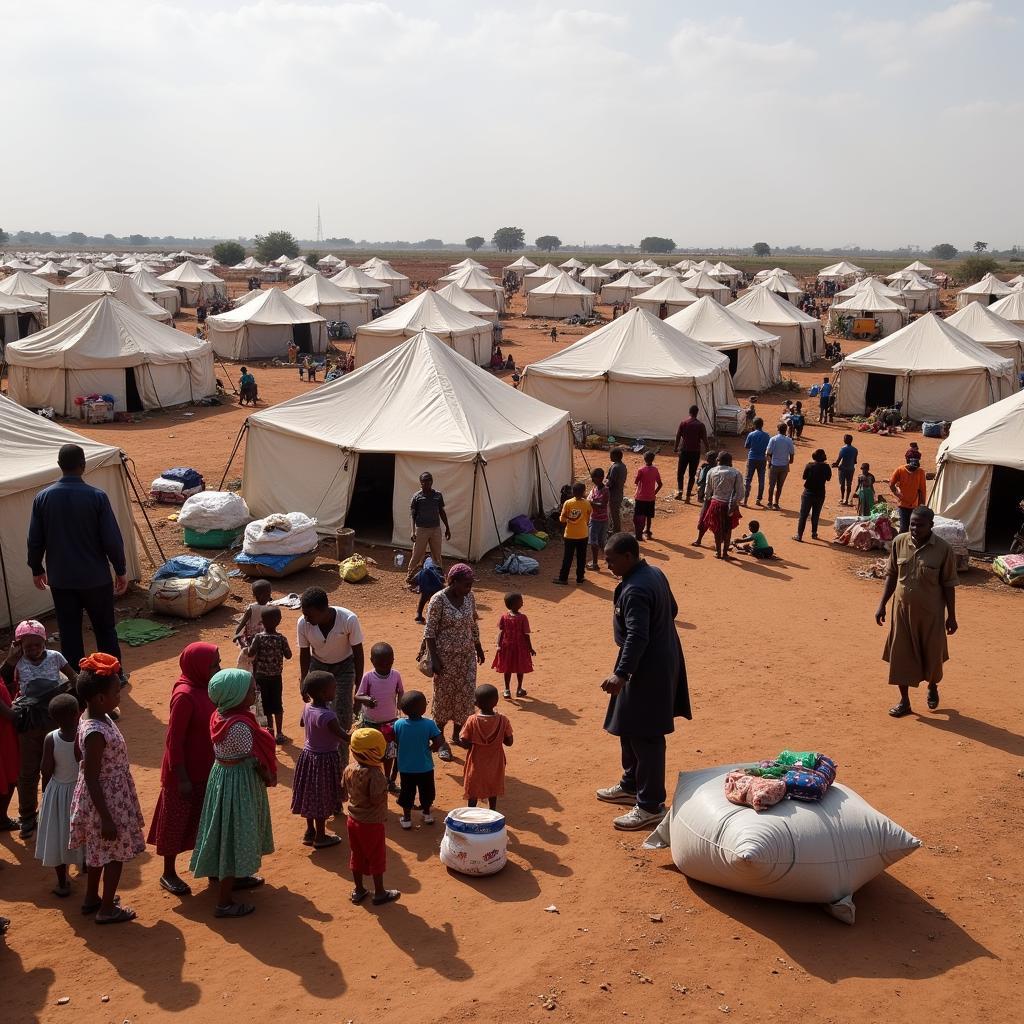 Refugee Camp in Africa, 2014