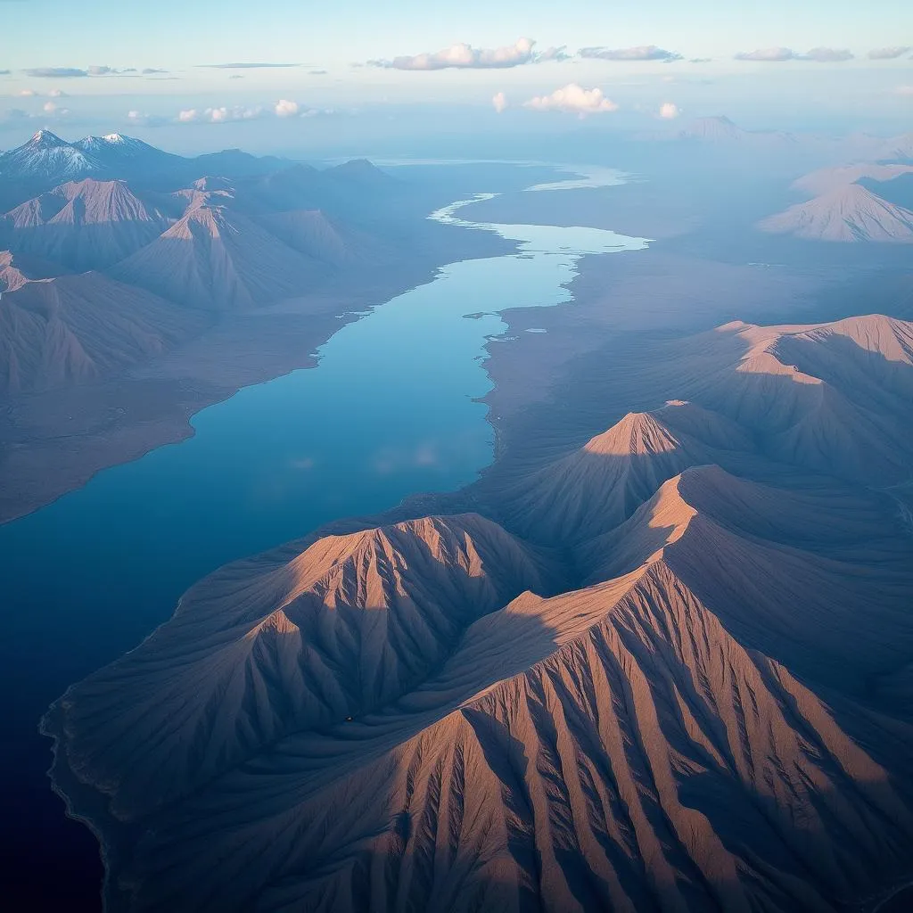 Aerial View of the African Rift Valley