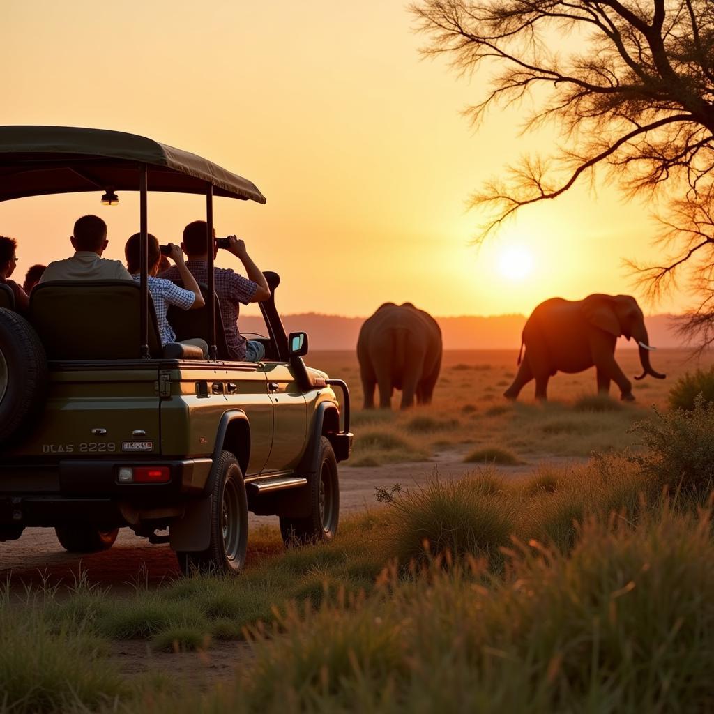 Wildlife Encounter on African Safari