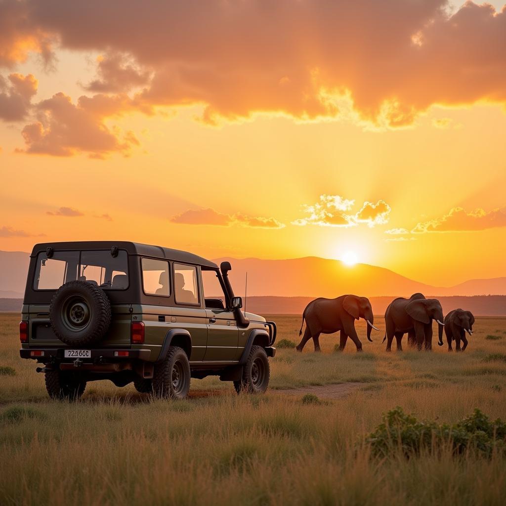 African Savannah Safari Wildlife Encounter