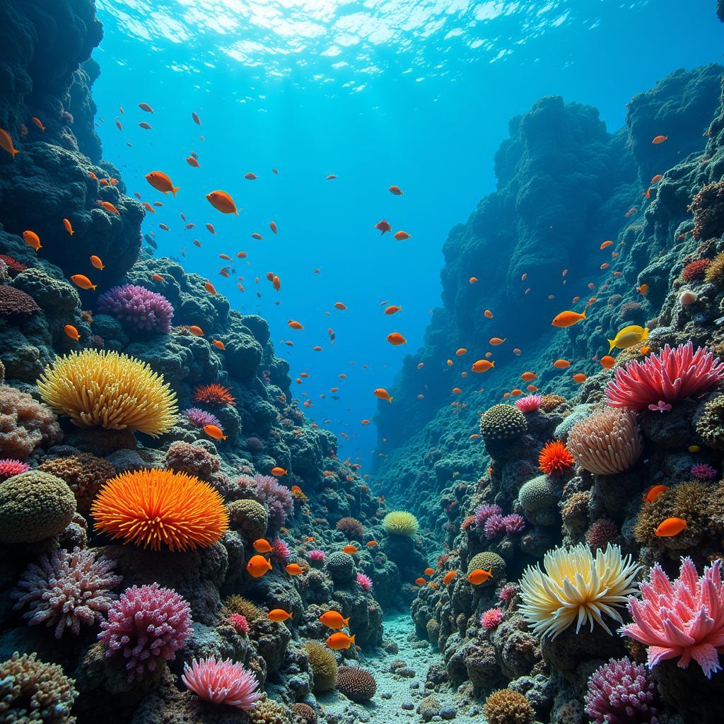 African Sea Coral Reef