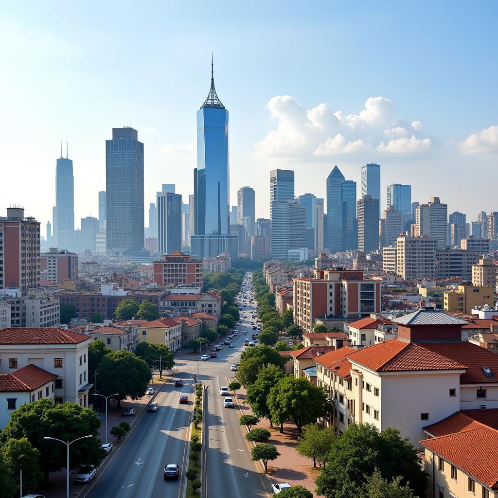 Vibrant African Cityscape