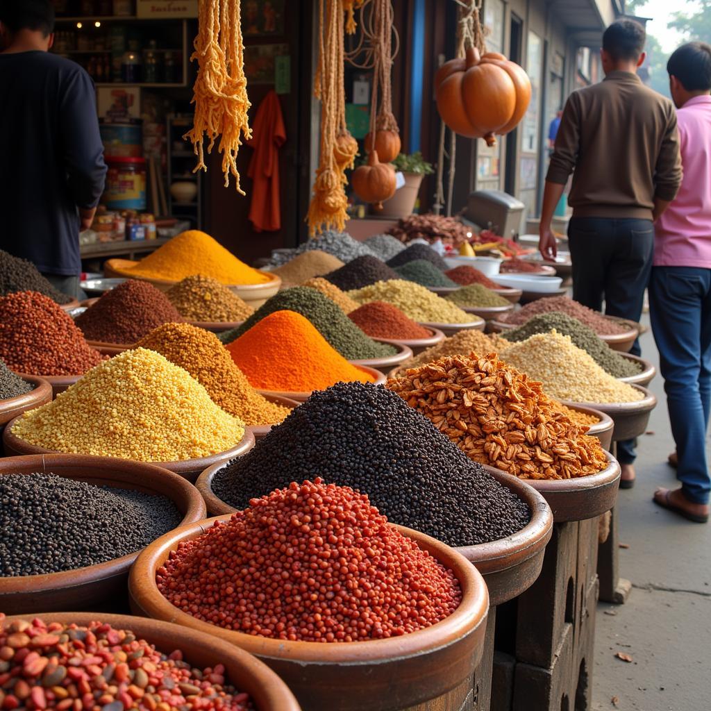 African Spices in Bengali Market