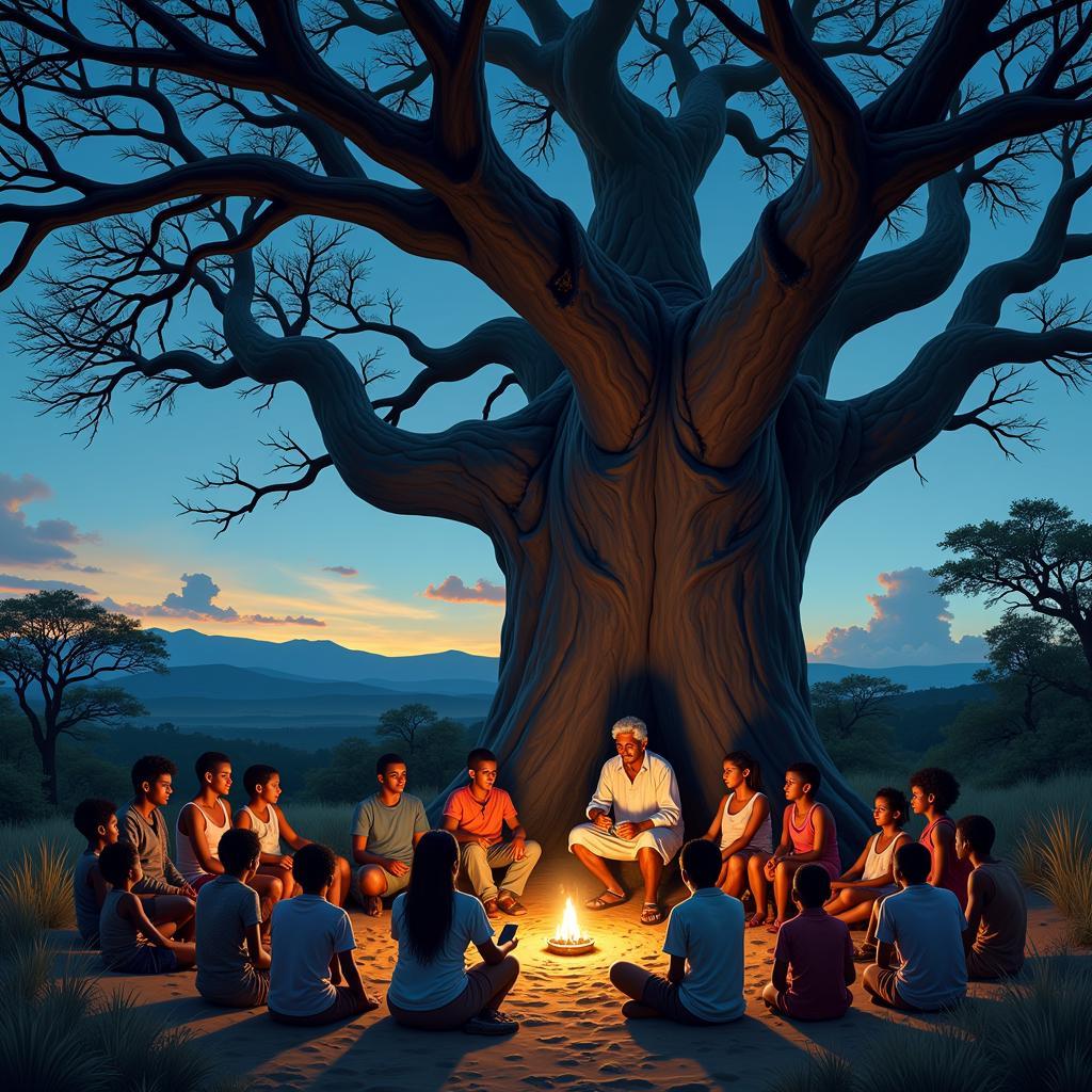 African Storytelling Under the Baobab Tree