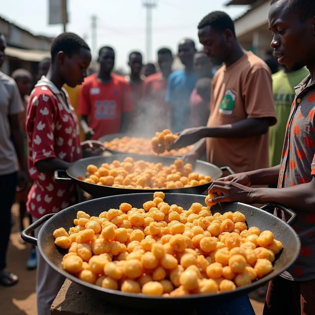 African Street Food Vendor