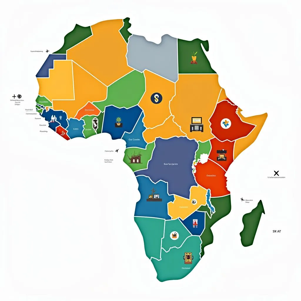 Map of African Tech Hubs