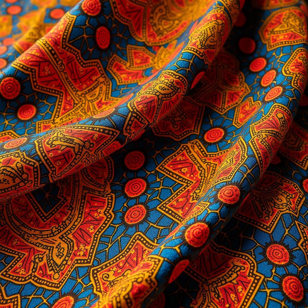 African Kente Cloth Textile Patterns