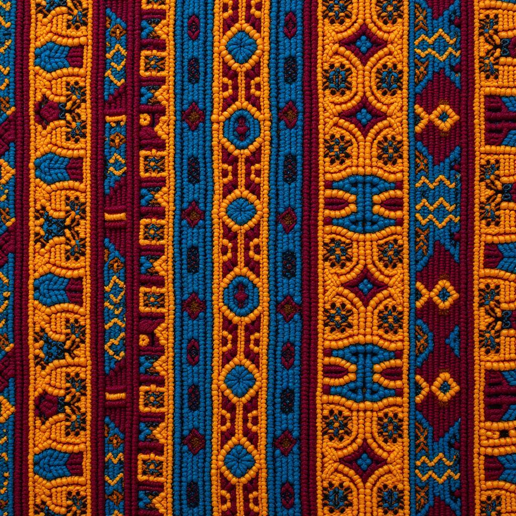 African Textile Pattern PNG Fabric Design